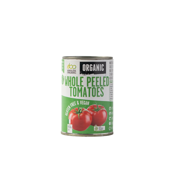 Organic Whole Peeled Tomatoes 400g