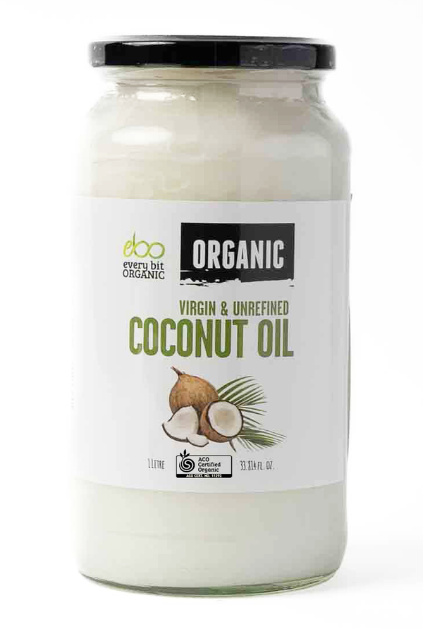 Virgin & Unrefined Organic Raw Coconut Oil 1L
