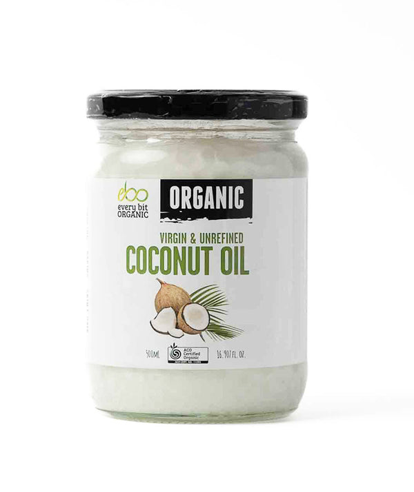 Virgin & Unrefined Organic Coconut Oil 500ml