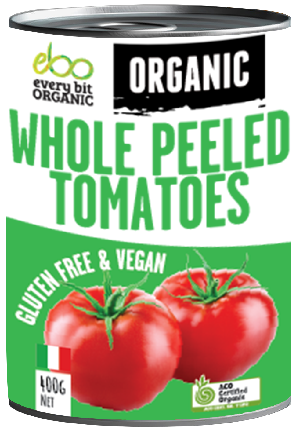 Organic Whole Peeled Tomatoes 400g