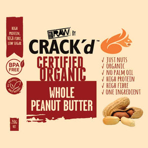 Crack'd Whole Peanut Butter 250g